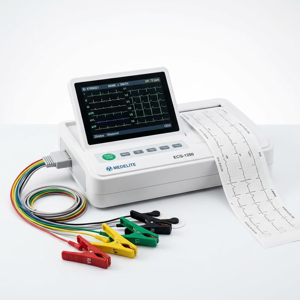 12-Channel Digital ECG Machine