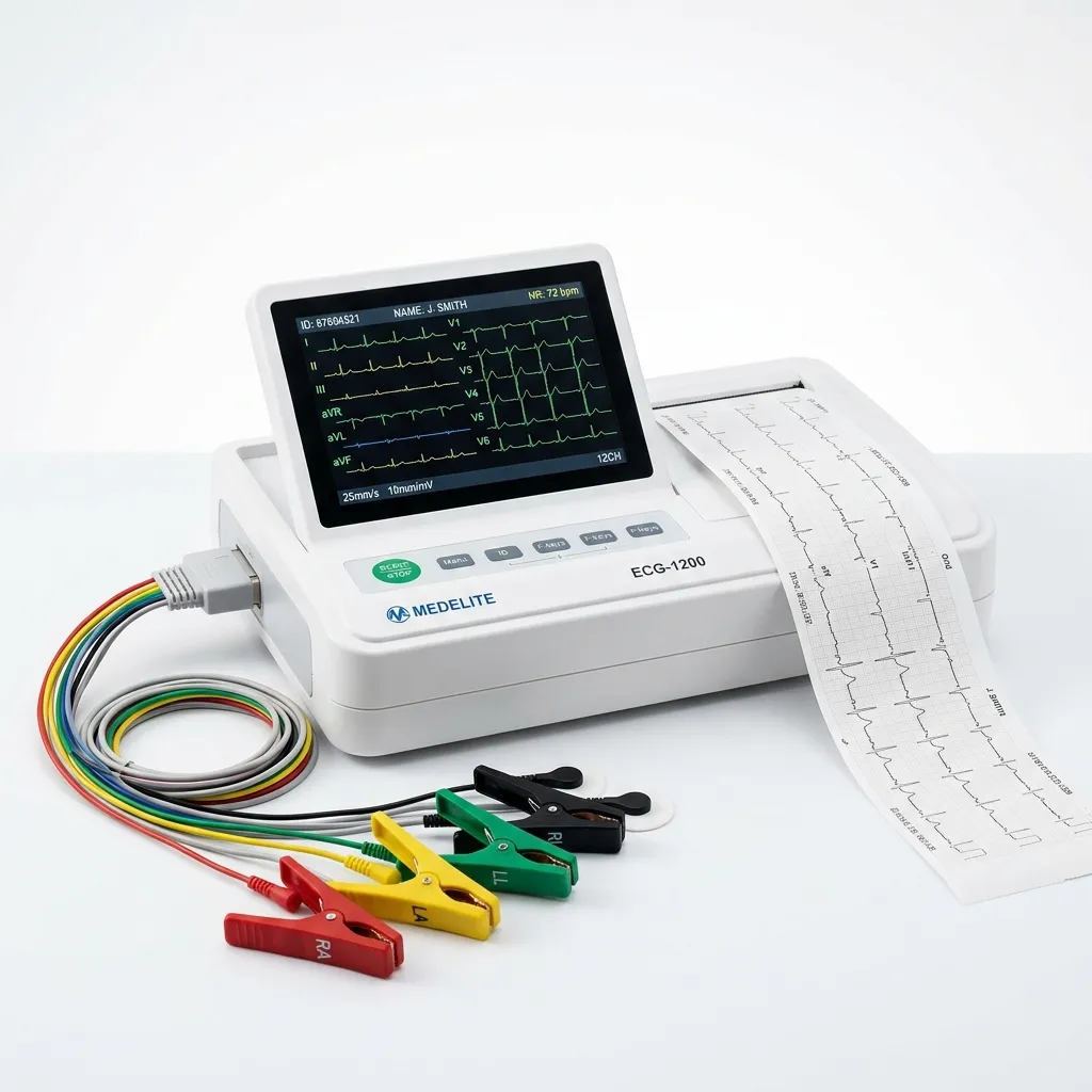 12-Channel Digital ECG Machine