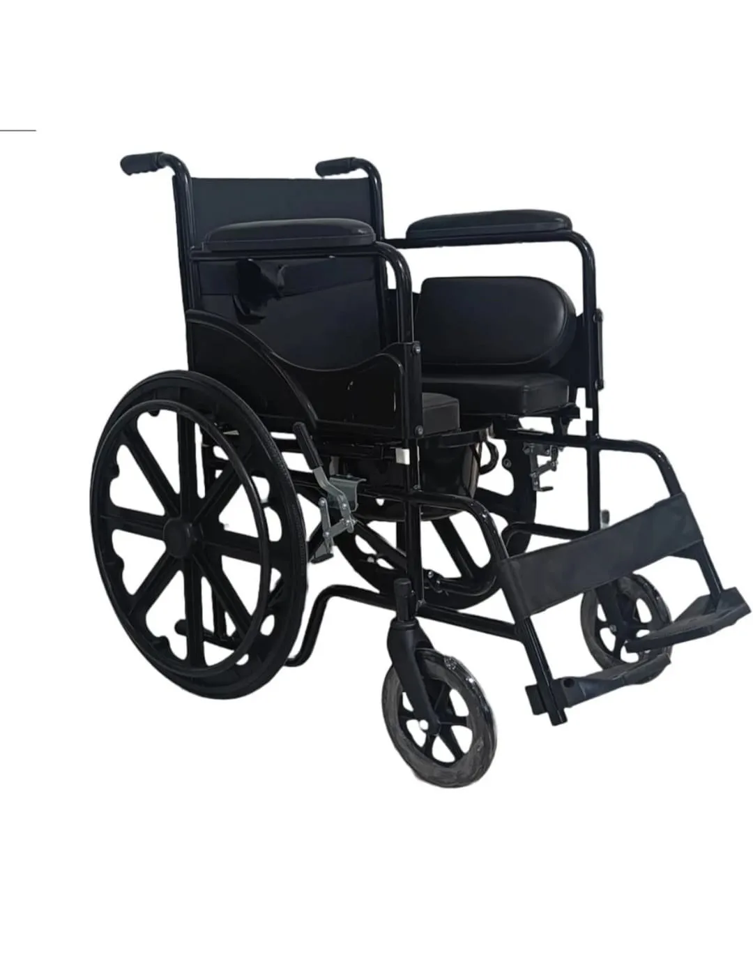 Foldable Commode Wheelchair for Seniors